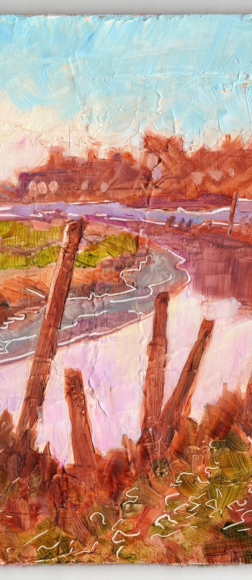 Soft Morning Light - Blakeney Harbour by Mary Kemp