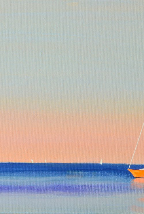 Orange yacht by Igor Nekraha