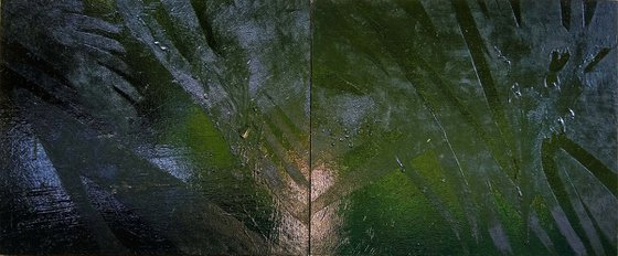 "Clearing" diptych