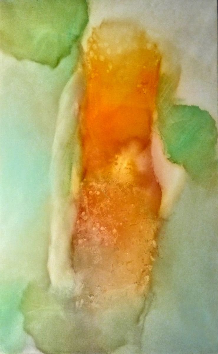 Abstract Oil Painting By Frederic Belaubre, 32 X 51, Oil On Canvas #19, 130X81 Cm, Original Artwork