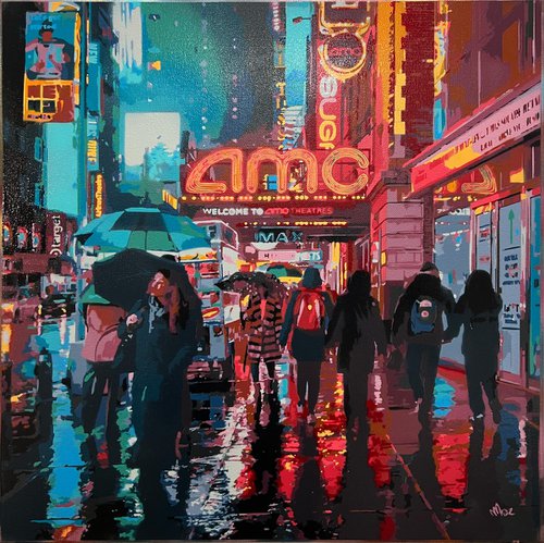 Rainy New York Street #2 by Marco Barberio