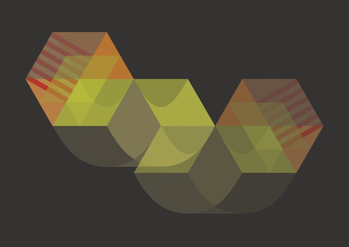 Graphic Cityscapes Giclee Print By David Gill, 17 X 12, Trap Twist Pull Away, Original Artwork