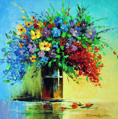 Bouquet of wild flowers by Olha Darchuk