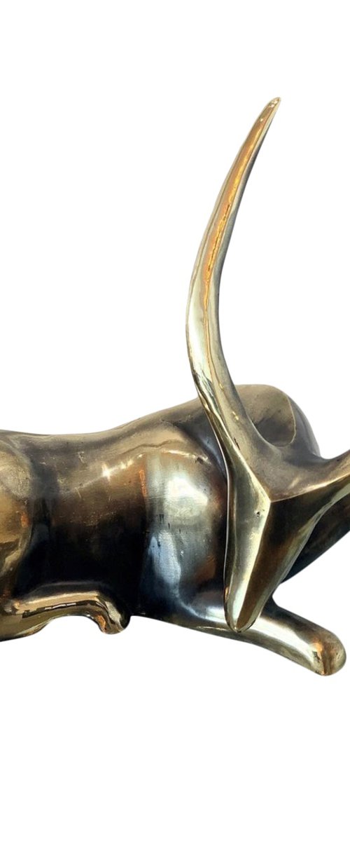 "Oryx"  Contemporary Bronze Sculpture by Veaceslav Jiglitski