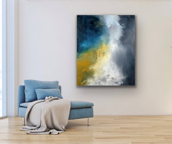 Falling - Large abstract - 100cm x 120cm