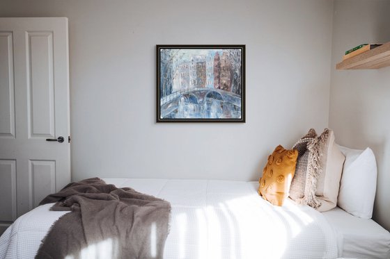 Bridge Over the Frosted Canal