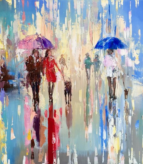Walk in the Rain III by Ewa Czarniecka