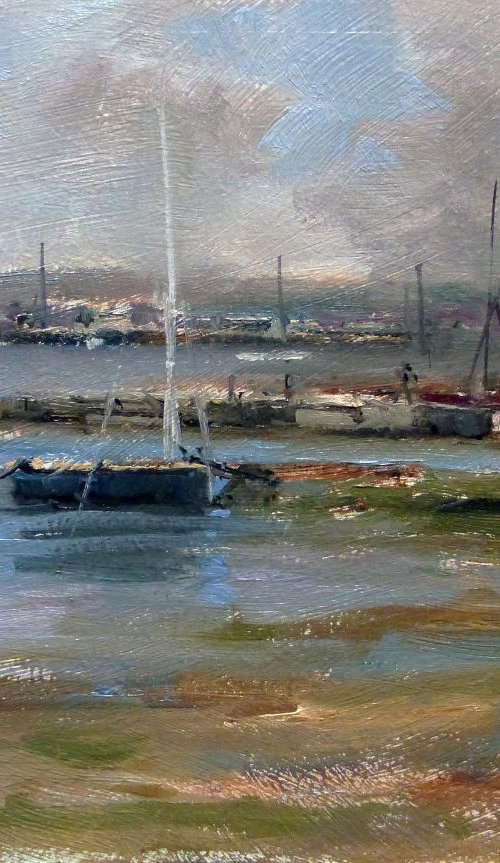 Boats at Low Tide by Pascal Giroud