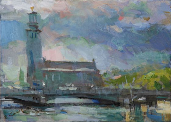 Oil Painting on Canvas Stockholm City Hall