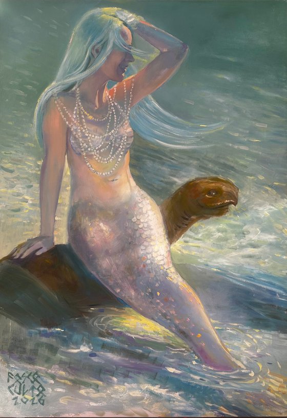 Mermaid on a Turtle