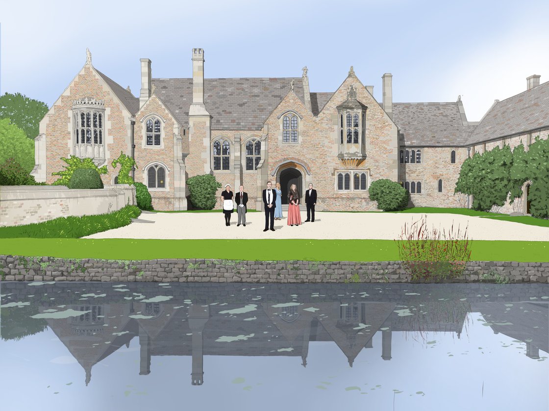 Lord and Lady of the Manor Digital Art (Giclée) by Graham Madigan