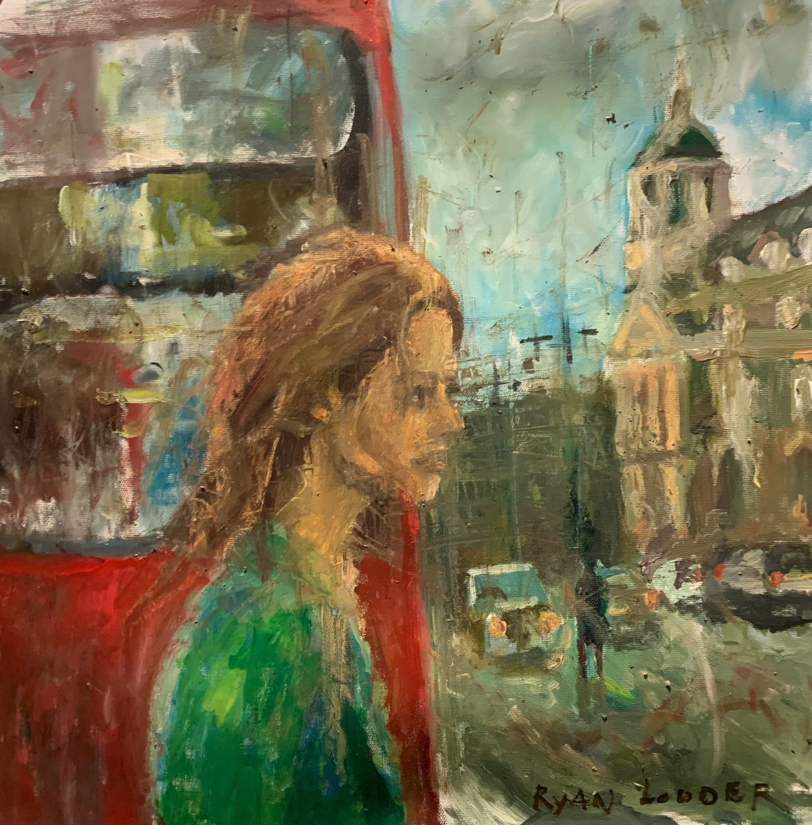 Crossing The Road In London By Ryan Louder, 16 X 16, Artwork For Sale On Artfinder