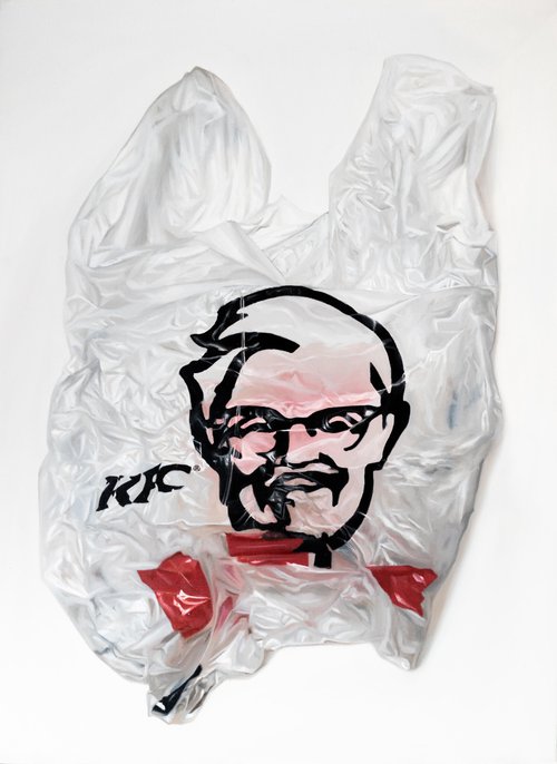 KFC plastic bag "back in NYC" by Gennaro Santaniello