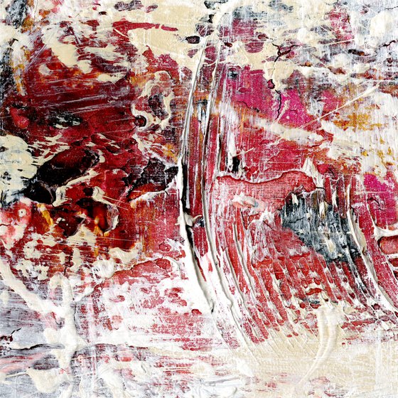 Mystic Embrace - 4 Textural Abstract Paintings by Kathy Morton Stanion
