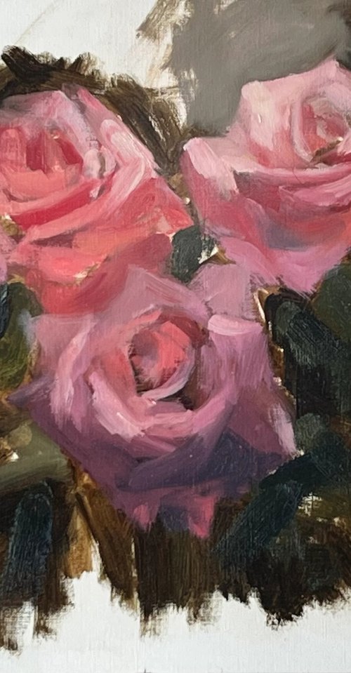 Pink Roses by Simon Zekaria