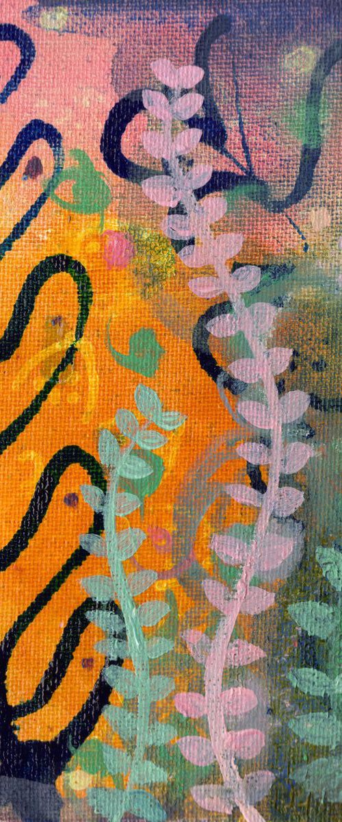 Abstract Garden Original by Eleanore Ditchburn