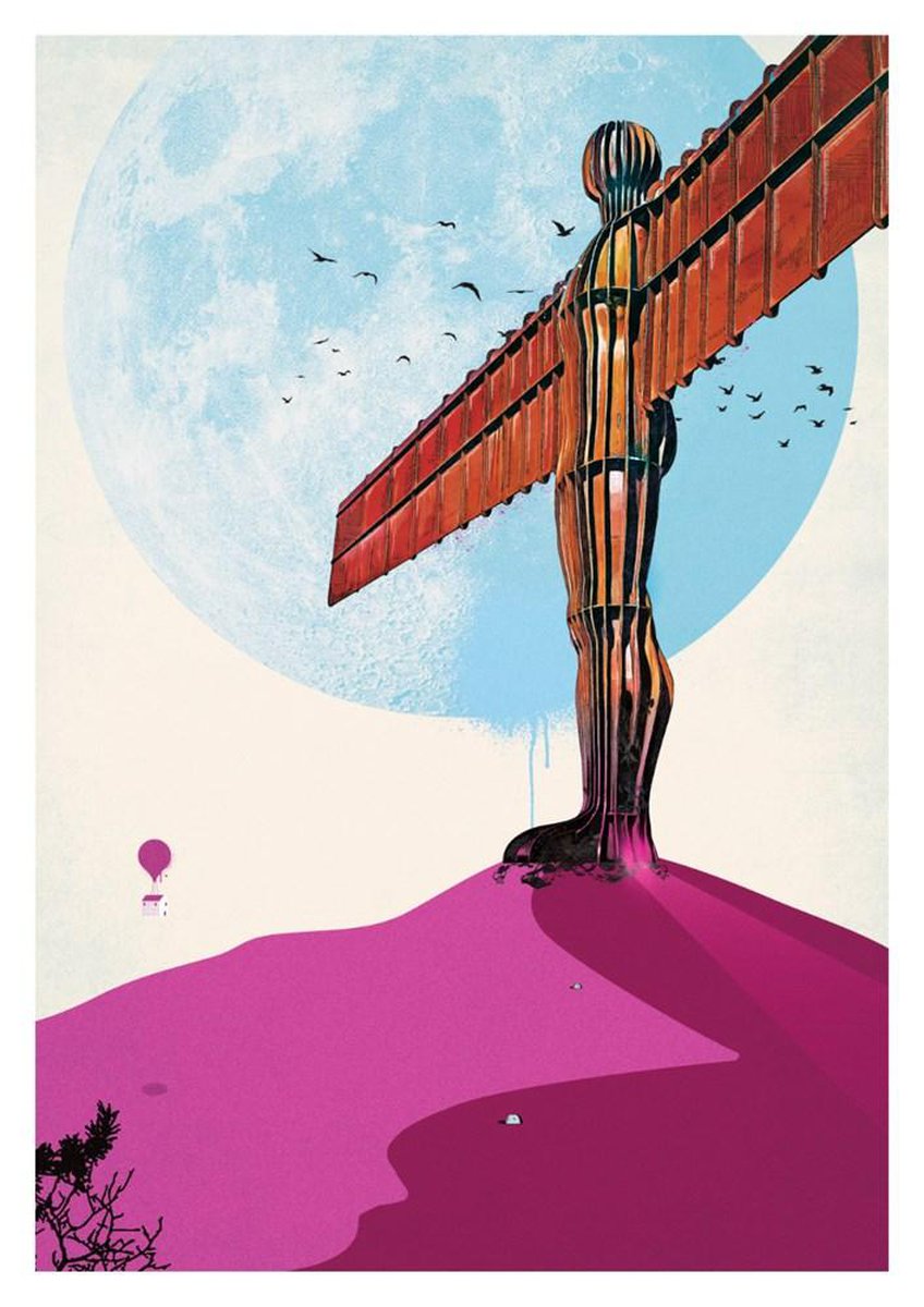 Angel of the North Purple by Emilie DeBlack