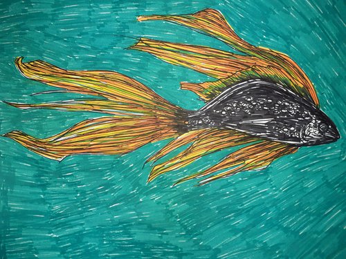 Black fish by Nektaria Giannoulakou