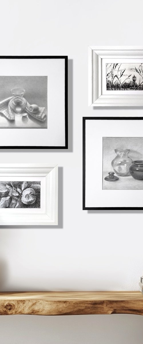 Countryside drawings Framed by Alena Post