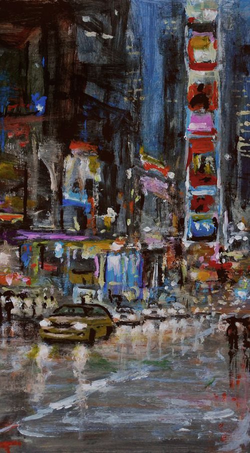 New York City in rain3 by Vishalandra Dakur