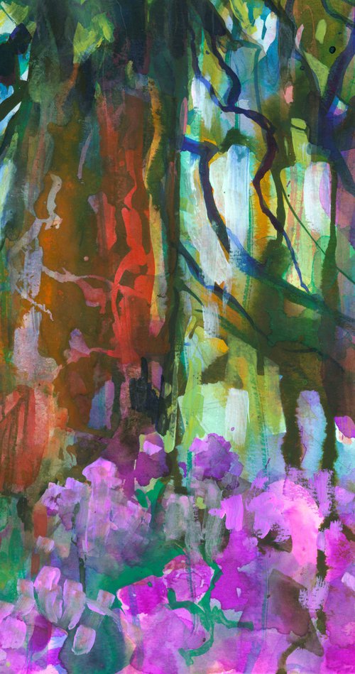 Redwood and Rhododendrons by Patricia Murray