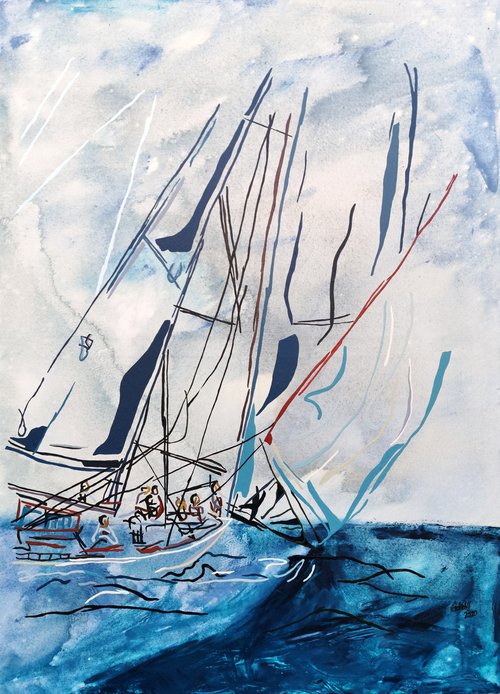 XX 87 - Sailor in the wind by Uli Lächelt