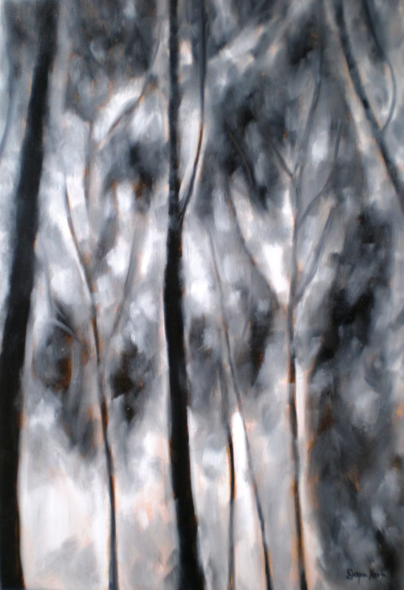 Mist in the Eucalyptus, Minimalism by Deepa Kern