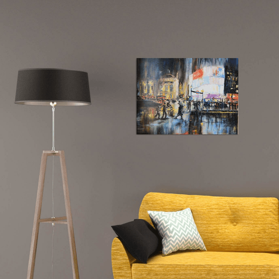 Contemporary wall art ''Piccadilly Circus''