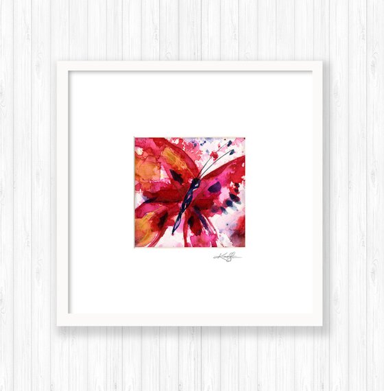 Butterfly Joy Collection 1 - 3 Paintings in mats by Kathy Morton Stanion