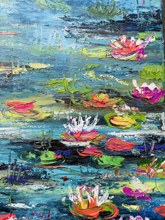 Waterlilies from the Monet Garden - Diptych