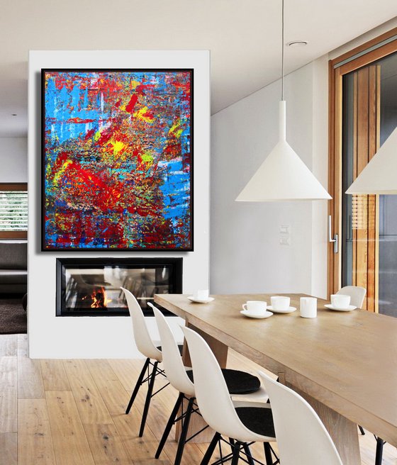 COLOURS  OVERFLOW,  XL,  framed