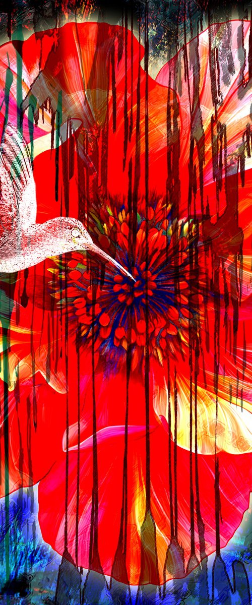 Flower and Colibri by Alex Solodov