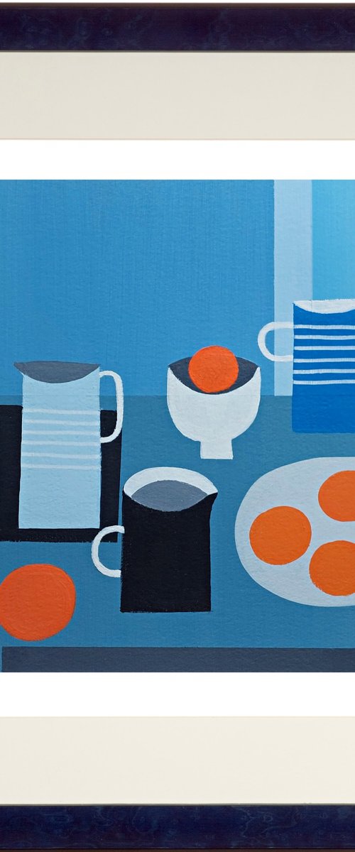 Still Life and 5 Oranges by Jan Rippingham