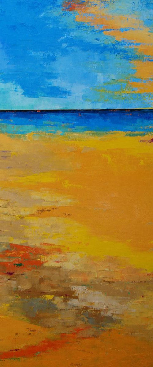 Yellow Beach II (ref#:1240-40F) by Saroja van der Stegen