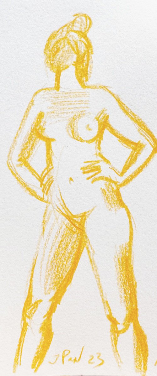 Nude sketch 1 by Inna Pantelemonova