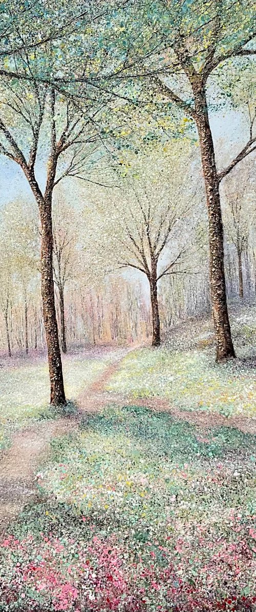 When Paths Meet | 100cm x 100cm by Chris Bourne