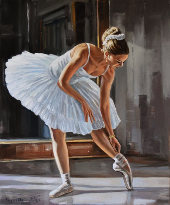 Preparing for ballet classes