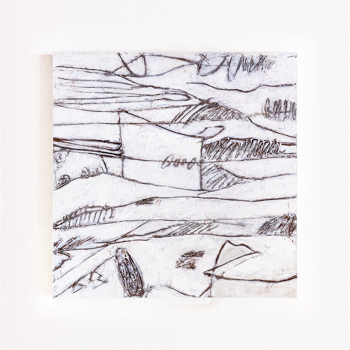 Abstract Acrylic Painting By Hyunah Kim, 24 X 24, Es Ii, Original Artwork