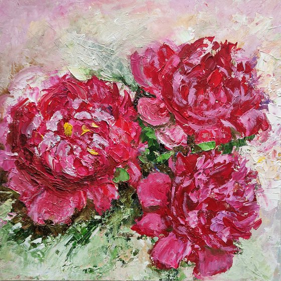 Three Peonies