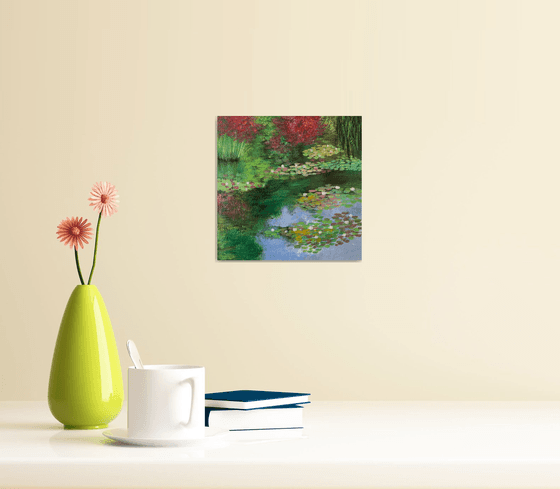 Monets Garden - III ! Miniature painting