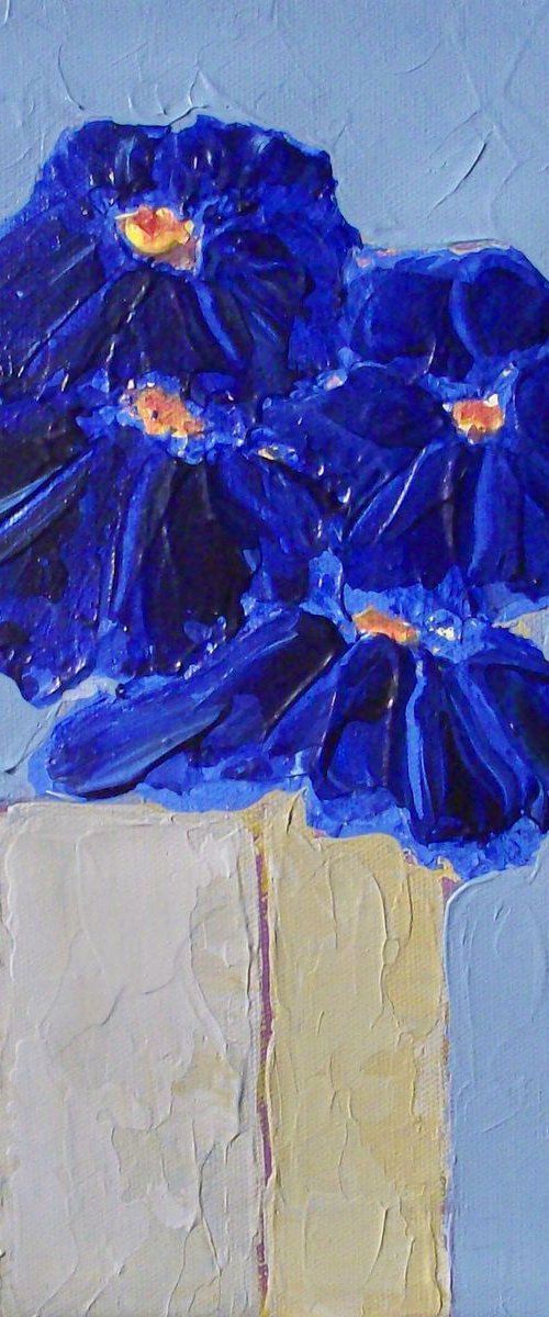 Purple Flowers On Sunday by David J Edwards