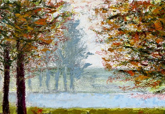 Park Bench in Autumn