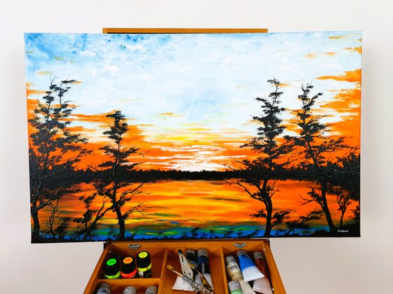 Sunset in the country 1