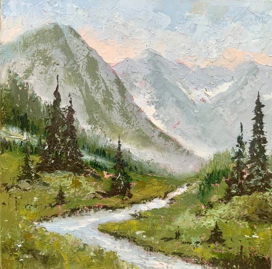 Mountain Stream in the Rockies