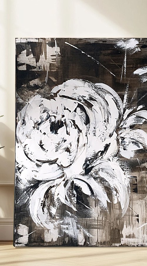 Ivory Bloom in Shadowed Light by Tatiana Malinovscaia