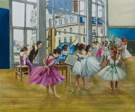 Degas and the Ballerinas painting