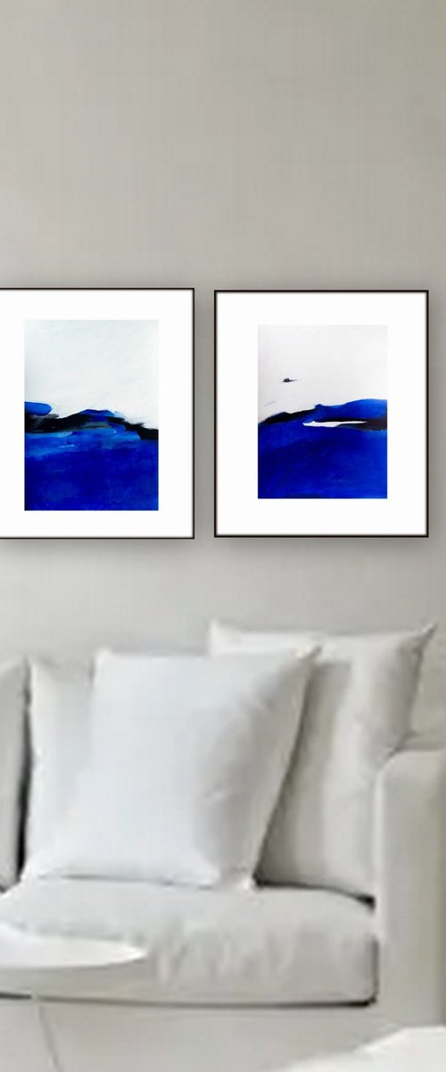 Landscape, set of 2 by Nadia Moniatis