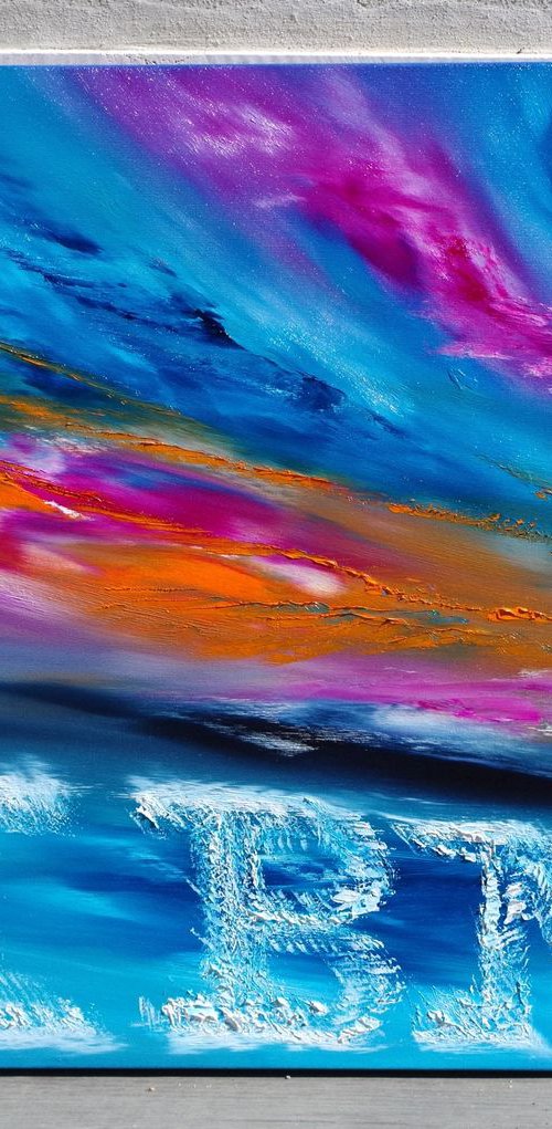 Commissioned painting - IBM on the sky by Davide De Palma