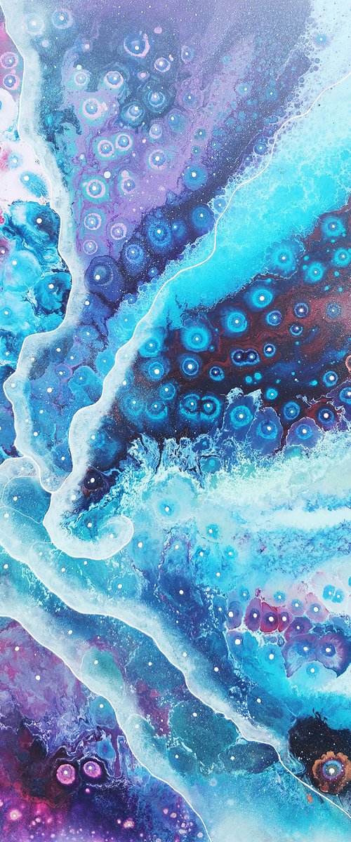 Hekate (goddess of magic), 120x100cm Original Abstract Painting by Pauline H
