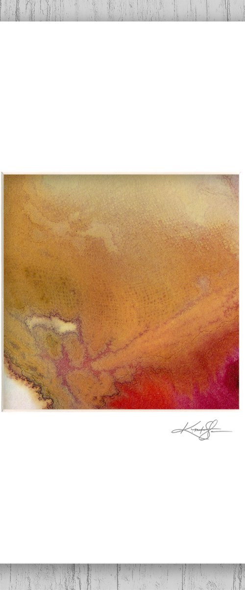 A Soft Prayer - Watercolor Abstract Painting in mat by Kathy Morton Stanion by Kathy Morton Stanion